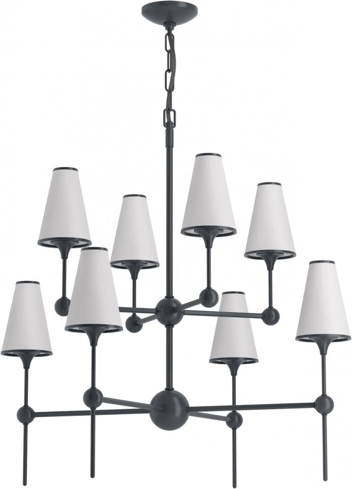 Kohler Lighting 27863-CH08-GNL Chandelier Traditional - Black