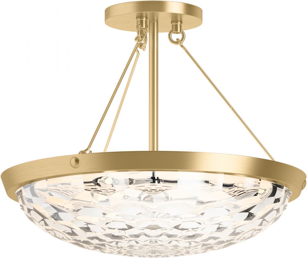 Kohler Lighting 29374-SF03B-2GL Ceiling Light Fixture Traditional - Gold