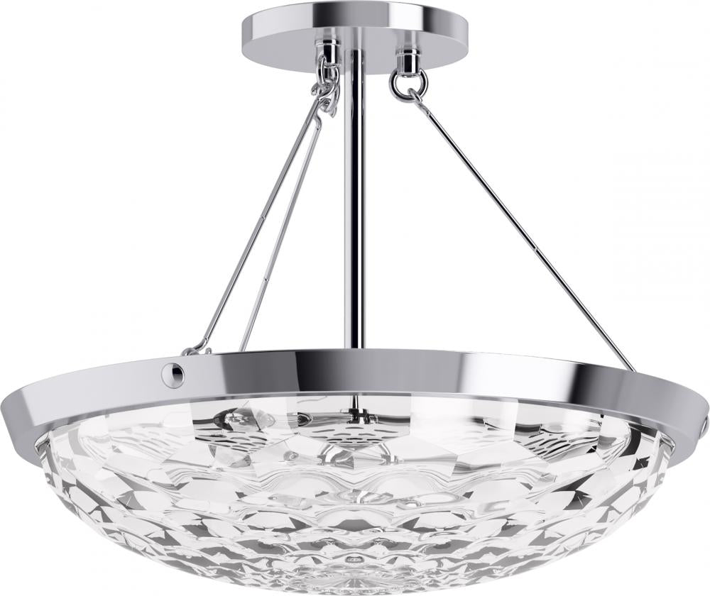 Kohler Lighting 29374-SF03B-CPL Ceiling Light Fixture Traditional - Nickel