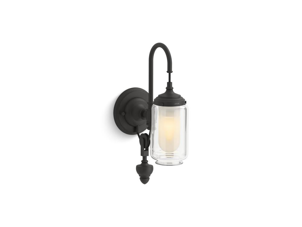 Kohler Lighting 72581-BLL Wall Light Fixture Traditional - Matte Black