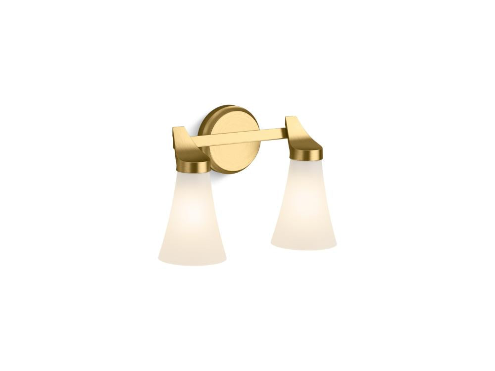 Kohler Lighting 26847-SC02-2GL Wall Light Fixture - Brushed Moderne Brass