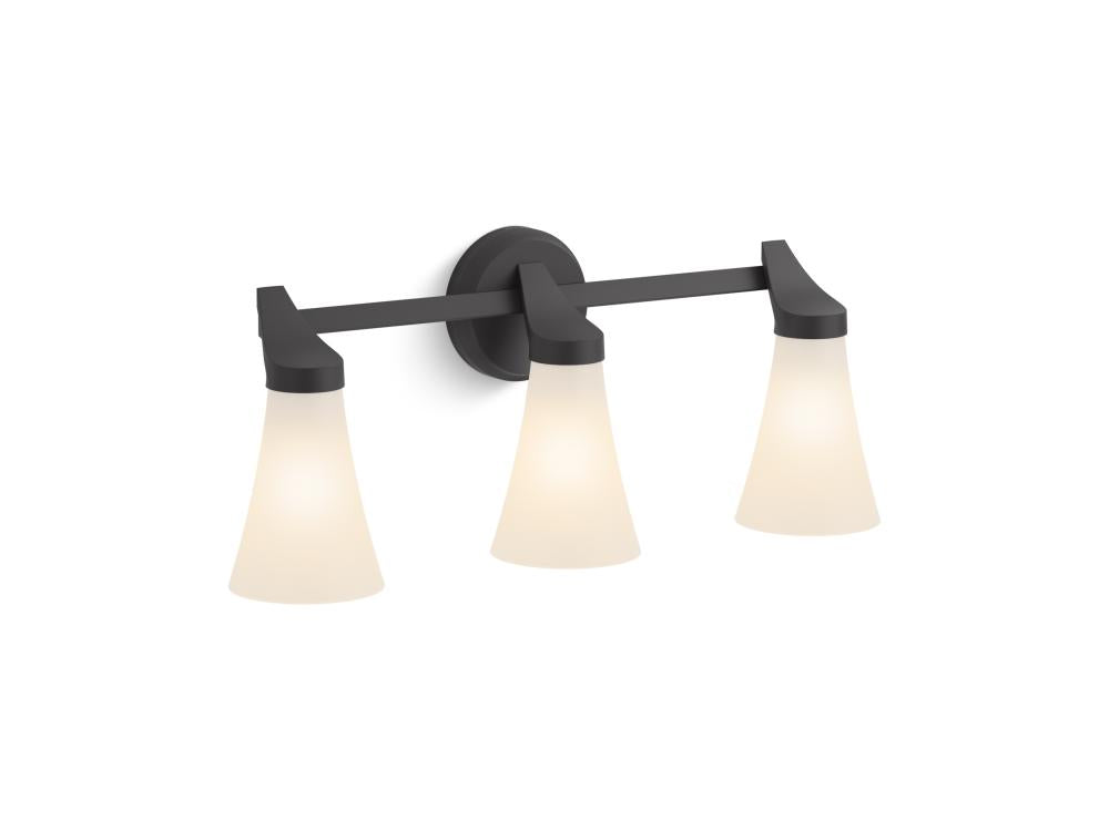 Kohler Lighting 26848-SC03-BLL Wall Light Fixture - Matte Black