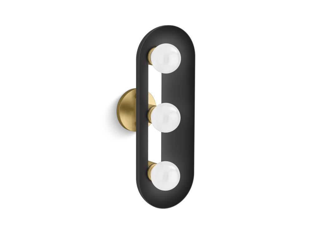 Kohler Lighting 31784-SC03-BML Wall Light Fixture - Black Brass Trim