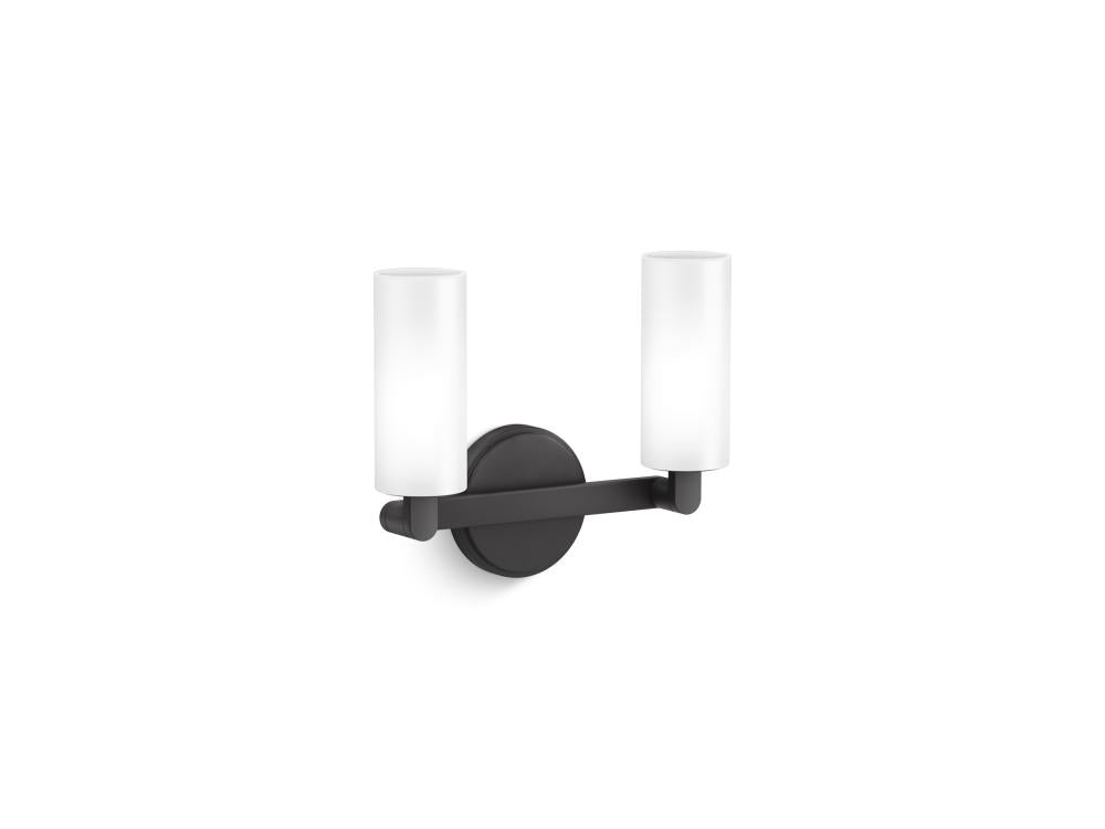 Kohler Lighting 35873-SC02-BLL Wall Light Fixture Modern - Matte Black