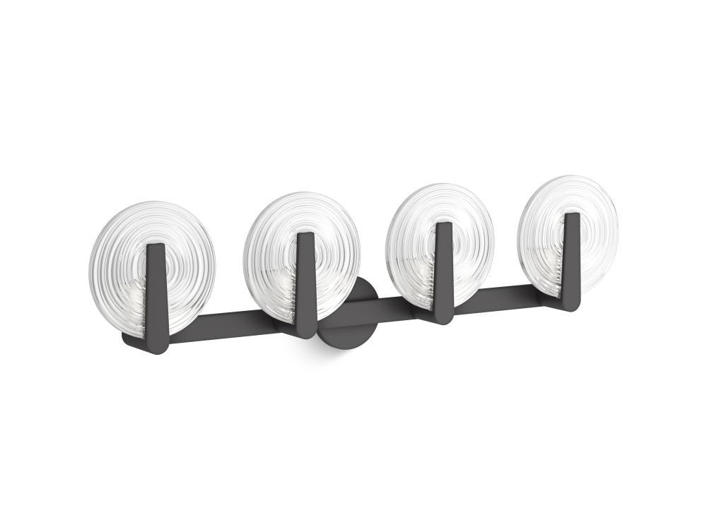 Kohler Lighting 38399-SC04S-BLL Wall Light Fixture Contemporary - Matte Black