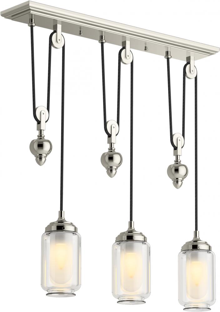 Kohler Lighting 22659-CH03-SNL Chandelier Transitional - Nickel