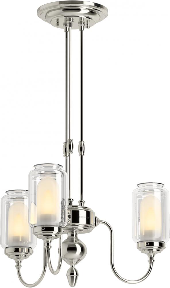 Kohler Lighting 22657-CH03-SNL Chandelier Transitional - Nickel