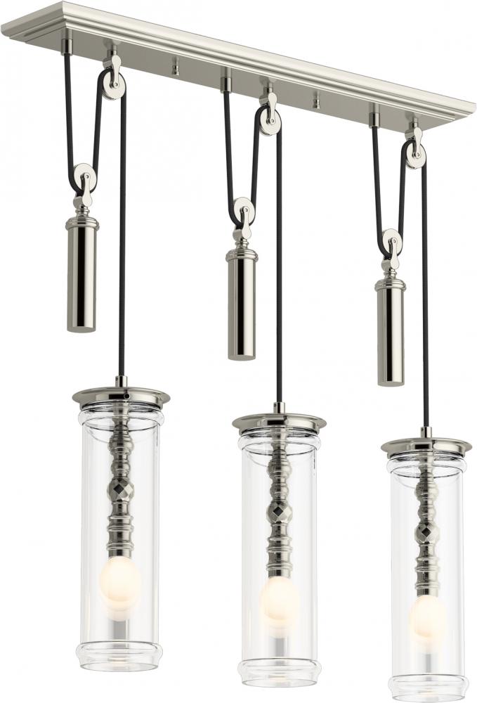 Kohler Lighting 23345-CH03-SNL Chandelier Transitional - Nickel