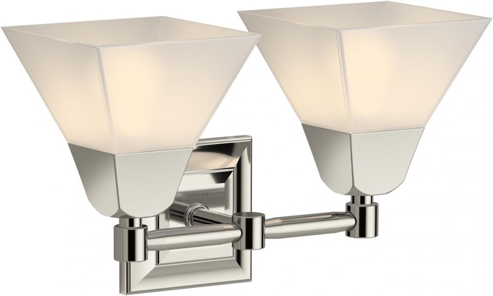 Kohler Lighting 23687-BA02-SNL Bathroom Fixture Transitional - Nickel